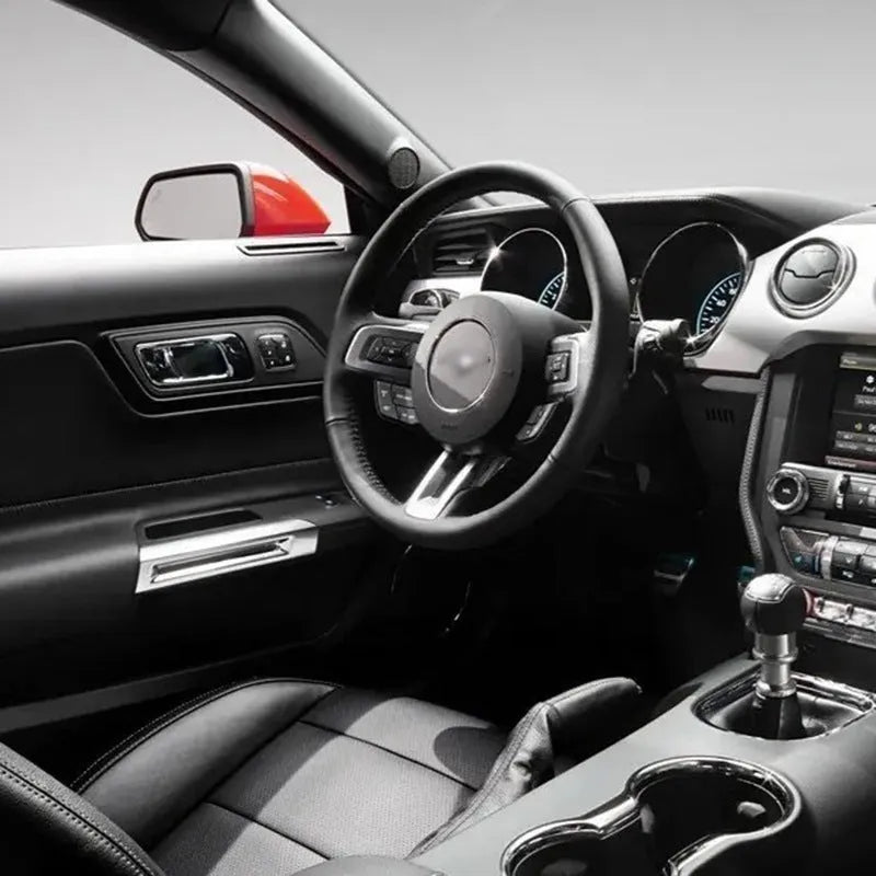 Three carbon fibre pattern ABS plastic steering wheel and dashboard decoration pieces
