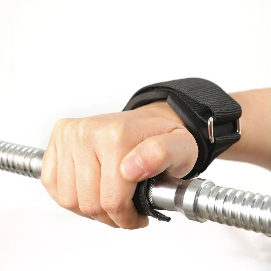 Black rubber non-slip palm protection belt for weightlifting barbell dumbbell training