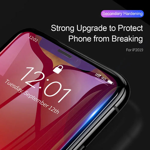0.3mm full glass tempered film screen protector for iPhone X XS 11 Pro 5.8 inch transparent black edge