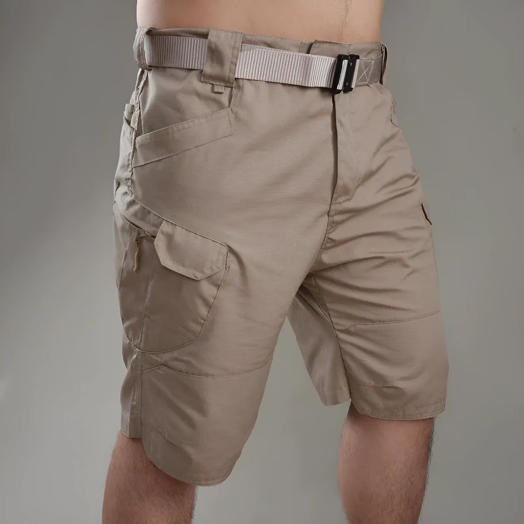 IX7 Tactical Shorts in cotton blend fabric shown in camouflage pattern colour.