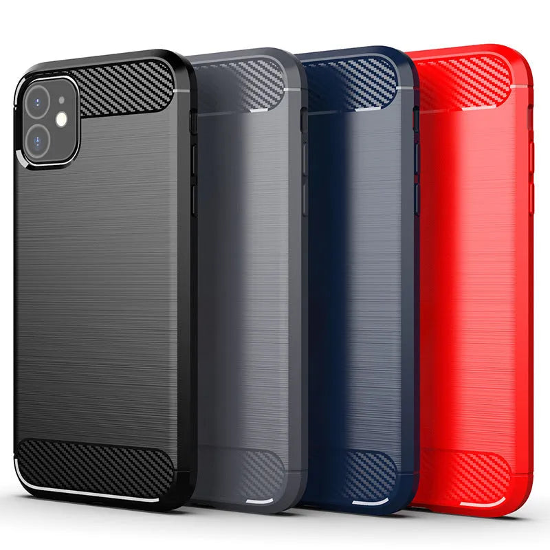 Slim 1.8mm TPU phone case for Apple iPhone 12 Mini in black back cover view