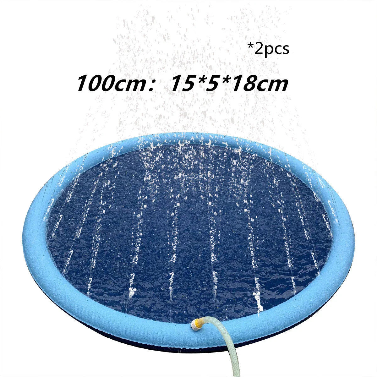 Refreshing splash pad for outdoor water play, suitable for kids and pets, with non-slip surface and compact, portable design.