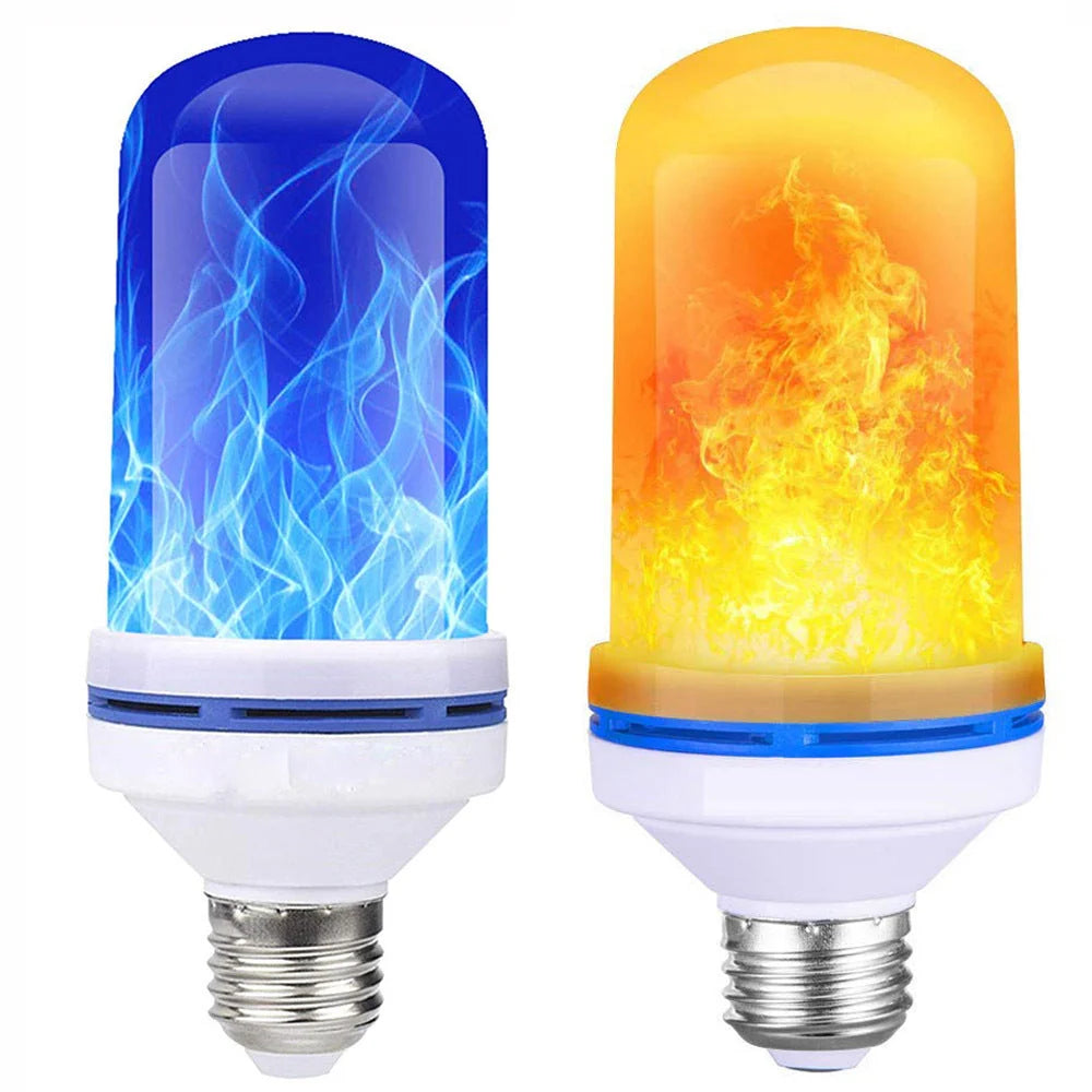 LED Flame Light Bulb with four lighting modes for Christmas and home decor
