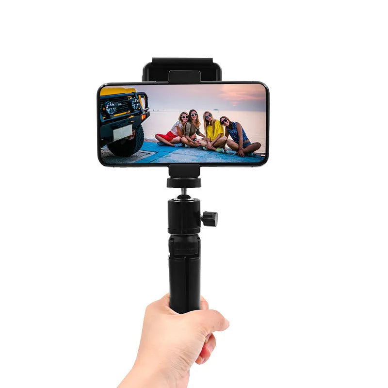 Aluminium alloy smartphone bracket with clip and tripod mounting options