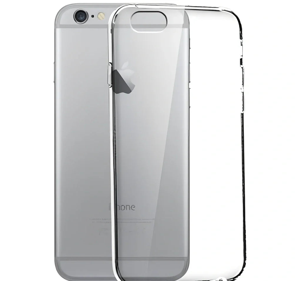 Clear thin TPU case for iPhone 6 6s Plus, 0.8mm protection with precise fit for ports and buttons