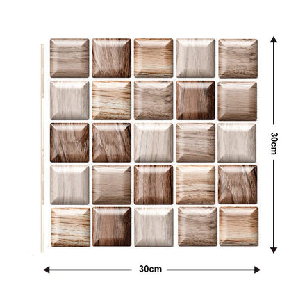 Waterproof brick wallpaper sticker for kitchen and bathroom decor