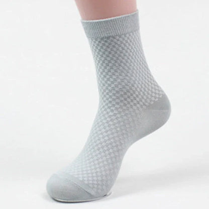 Men's bamboo fiber business socks in various colours