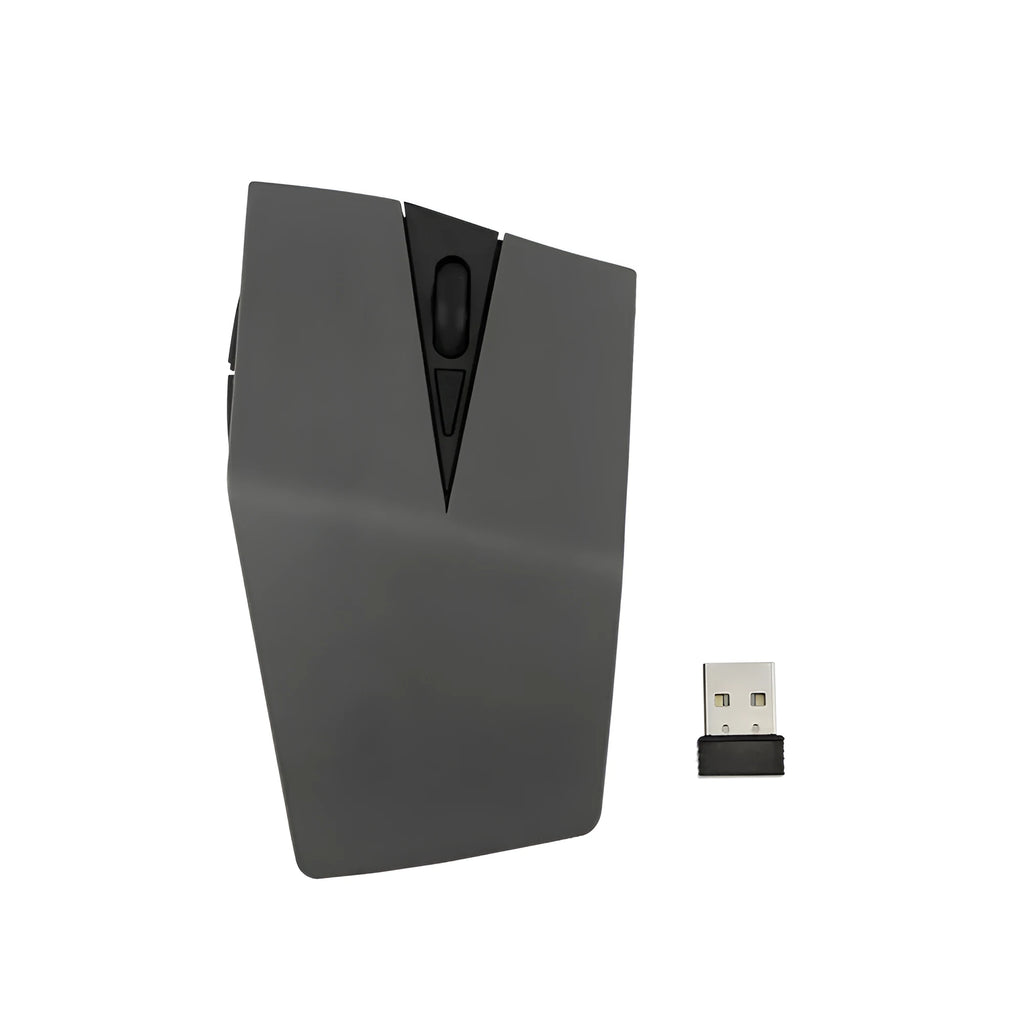 Gold wireless USB mouse with USB receiver for laptop computers