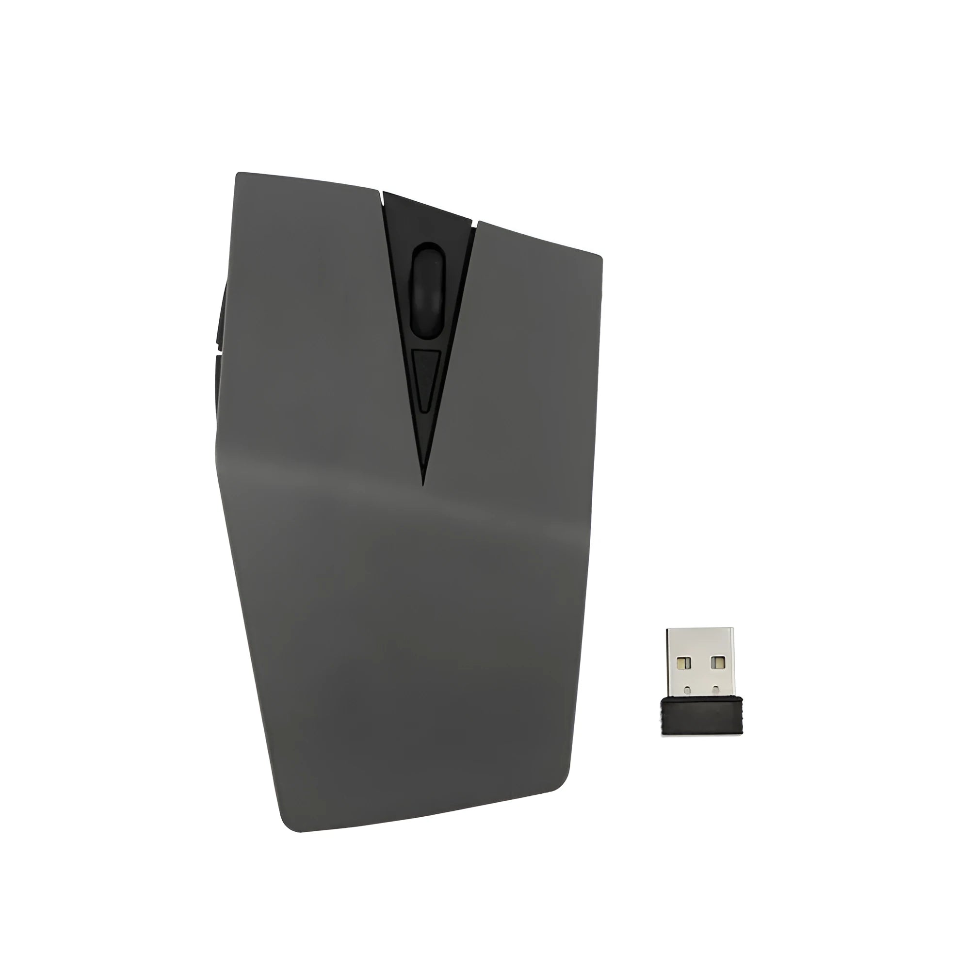 Gold wireless USB mouse with USB receiver for laptop computers