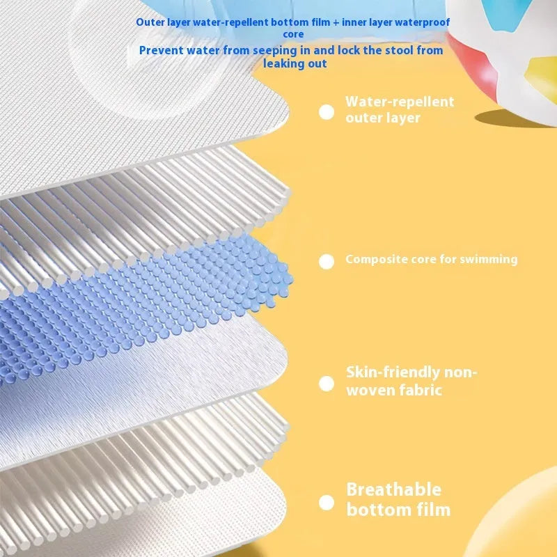 Baby disposable swimming pull up diaper independent packaging soft non-woven fabric sizes L to XXL