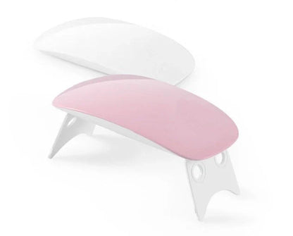 USB Nail Light LED Portable 6W in pink and white with adjustable angle for quick drying