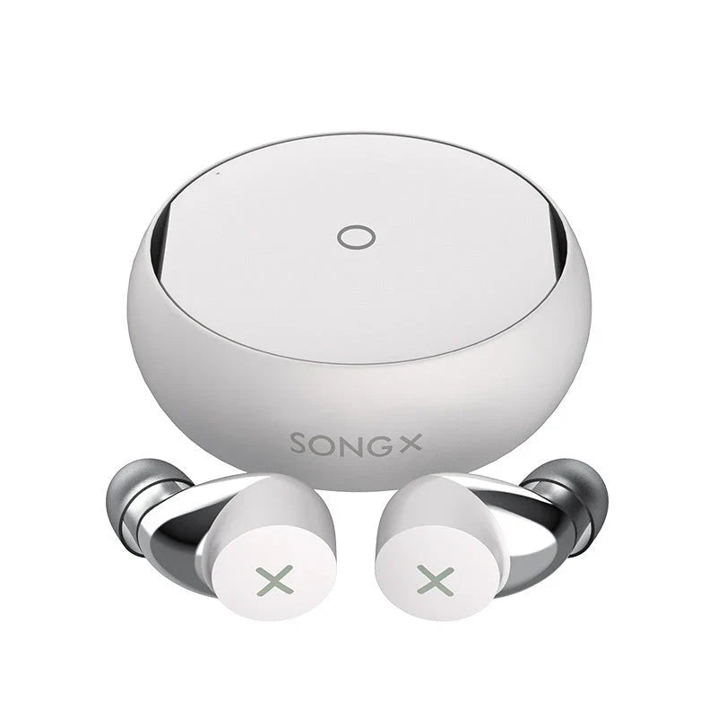 SONGX TWS wireless Bluetooth earphones with star-ring design and USB-C case