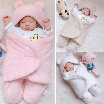 Winter swaddle blanket for newborns in 100% cotton, available in multiple colours and sizes