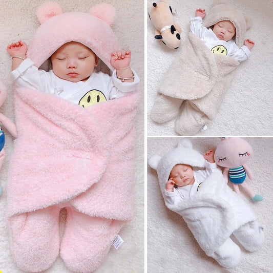 Winter swaddle blanket for newborns in 100% cotton, available in multiple colours and sizes