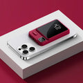 Magnetic wireless power bank with power percentage display in white colour