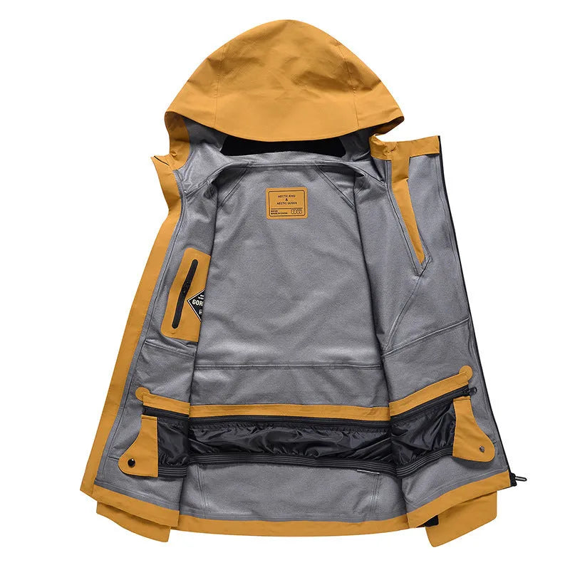 Unisex waterproof windproof ski suit in multiple colours for winter sports