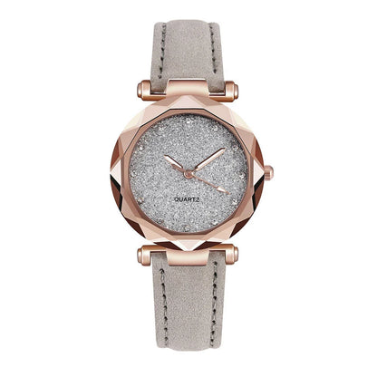 Stylish starry wristwatch with a variety of color options, featuring a sleek design and premium materials.