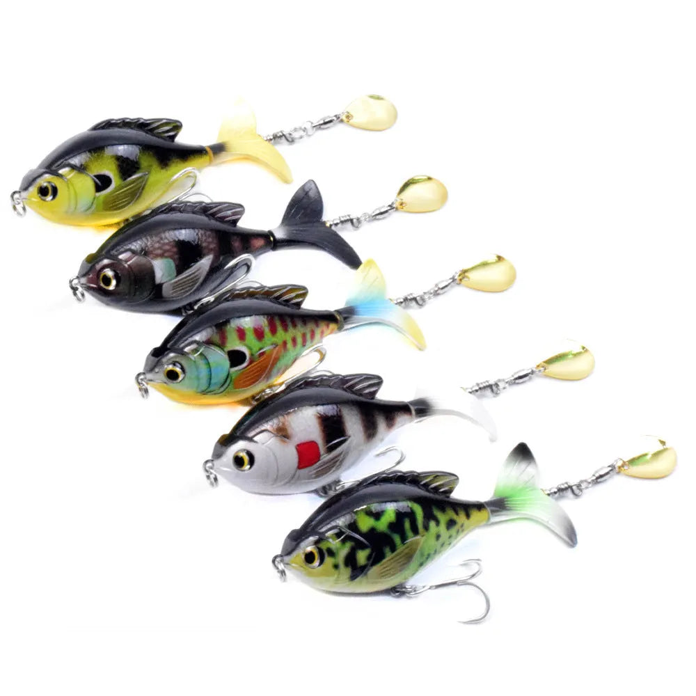 Tractor lure fishing lure 9.5cm bionic hard bait ABS plastic three treble hooks multicolour