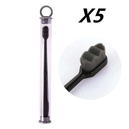 Ultra-fine nylon toothbrush with super soft 2.3cm bristles for sensitive gums