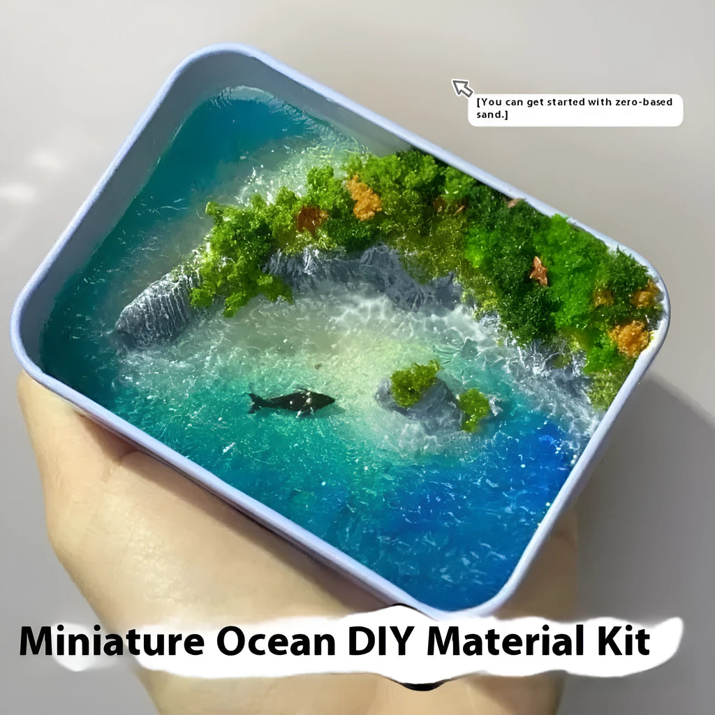 DIY bamboo handmade marine landscape model ornament for aquarium decor