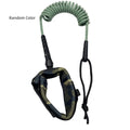 A high elastic surfboard hand holding rope, shown in a random colour, for securing boards.