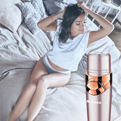 Four-in-one multi-function electric shaver in light fuchsia for versatile hair removal