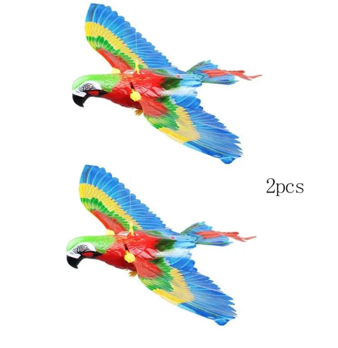 Interactive hanging eagle cat toy for active play and mental stimulation