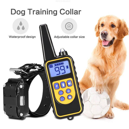 Advanced waterproof dog training collar with remote control and adjustable stimulation levels