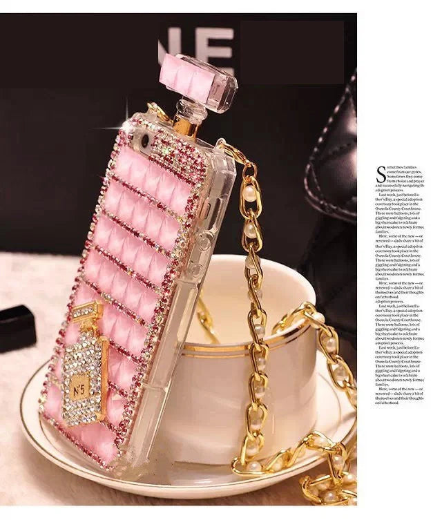 Luxury handcrafted rhinestone bling cover for smartphones in various colours