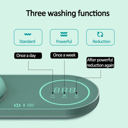 Ultrasonic contact lens cleaner with USB charging and 99.99% sterilization