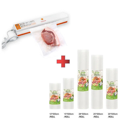 Food-Pro Sealer vacuum sealing machine in various colors for food and document preservation