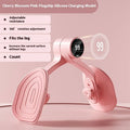 Pink pelvic floor muscle trainer with three resistance settings for postpartum recovery exercises