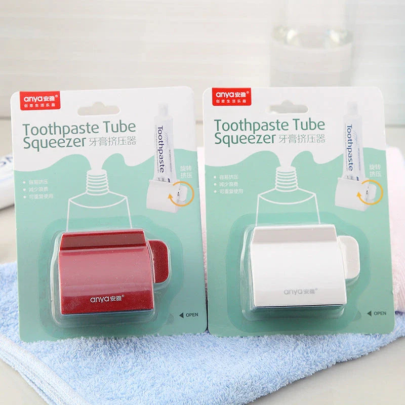 Toothpaste Squeezer Plastic Toiletries with rotating rod jaw for efficient use