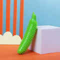Cucumber-shaped dog chew toy in TPR material for teething relief and interactive training