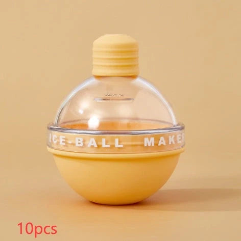 Food grade silicone ice ball mold for creating slow-melting spherical ice cubes