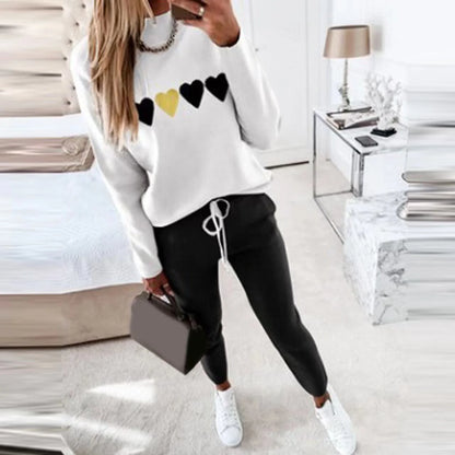 Women's beaded slanted shoulder casual suit in black, white, or yellow