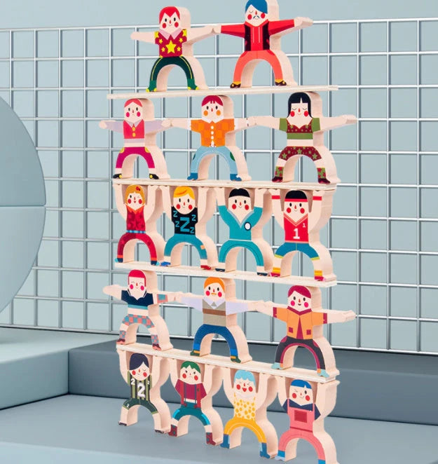 Stacked high block toys for children, made from durable ABS plastic