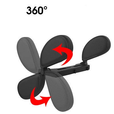 Ergonomic car rear headrest for neck support in various colors