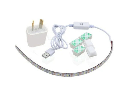 Sewing machine LED light strip with touch-sensitive dimming controls, providing ample illumination for crafting projects