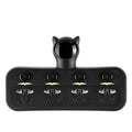 Smart socket with anti-leakage plug in lighted black for home office use