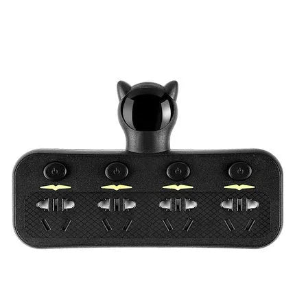 Smart socket with anti-leakage plug in lighted black for home office use