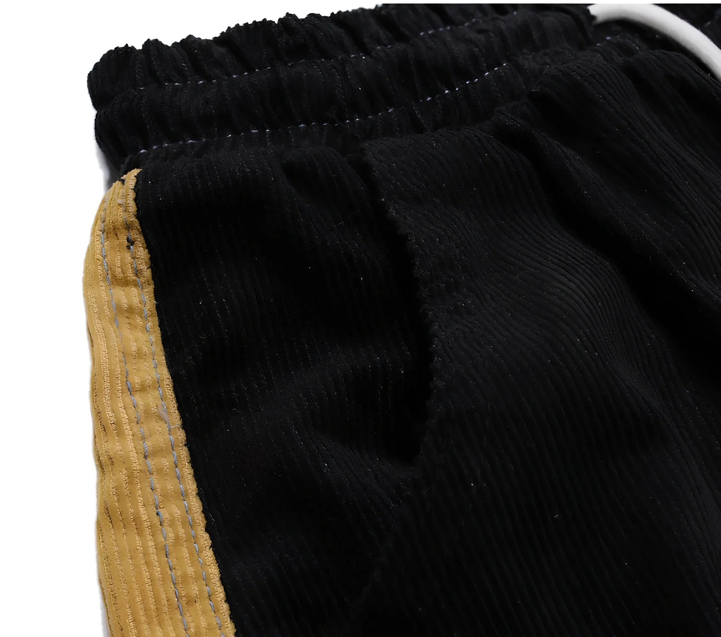 Corduroy straight trousers in colour matching with elastic waist 58-90cm and inseam 92-95cm for leisure