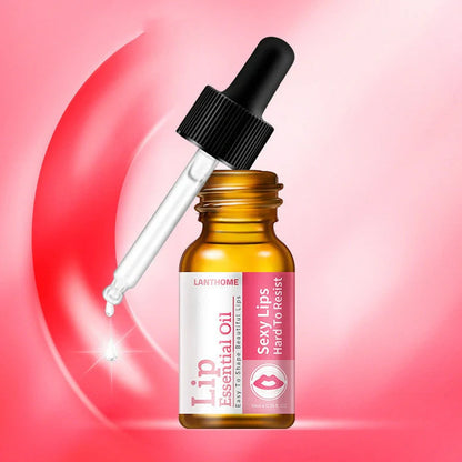 10ml glass bottle of bitter orange lip essential oil with dropper applicator for lip care