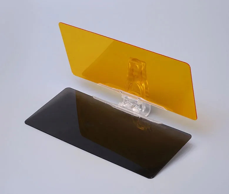 Foldable HD anti-glare car visor for day and night driving UV protection