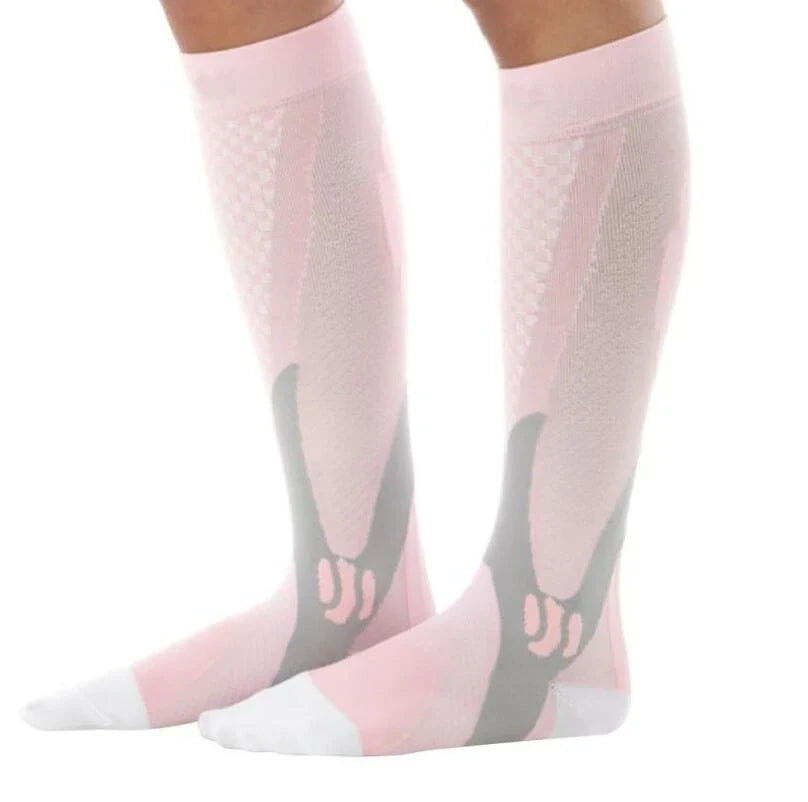 Premium compression socks with graduated support and moisture-wicking fabric for active lifestyles