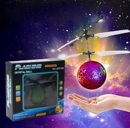 LED Light-Up Floating Ball with infrared motion control and colorful LED lights for hands-free levitation and mesmerizing aerial performances