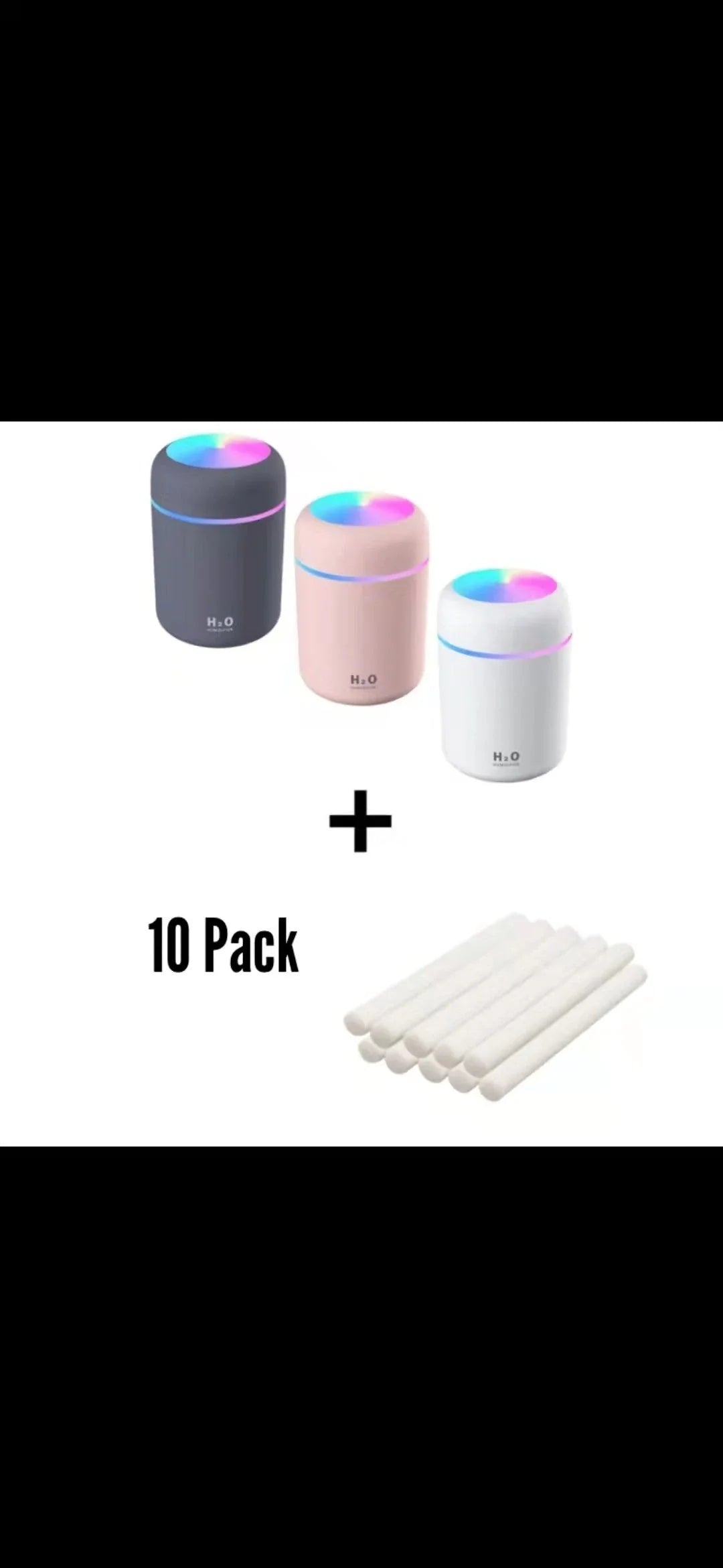 Mini USB Desktop Humidifier with Soothing Mist, Color-Changing Lights, and Quiet Operation