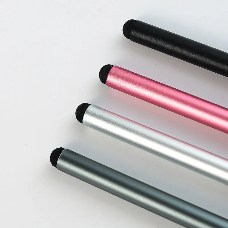 Black aluminium disc pen 124.2mm with copper parts for touch screen and writing