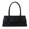 Women's small square shoulder bag in PU leather with single strap and document compartment interior
