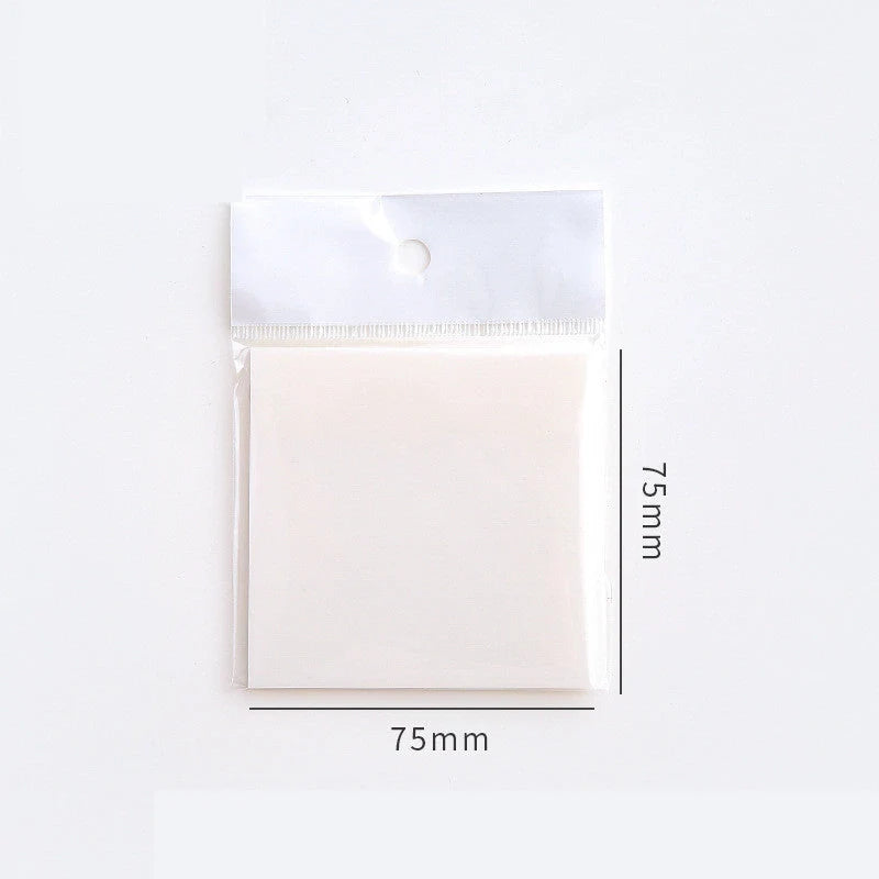 Waterproof PET transparent sticky notes in cartoon shapes for durable note-taking